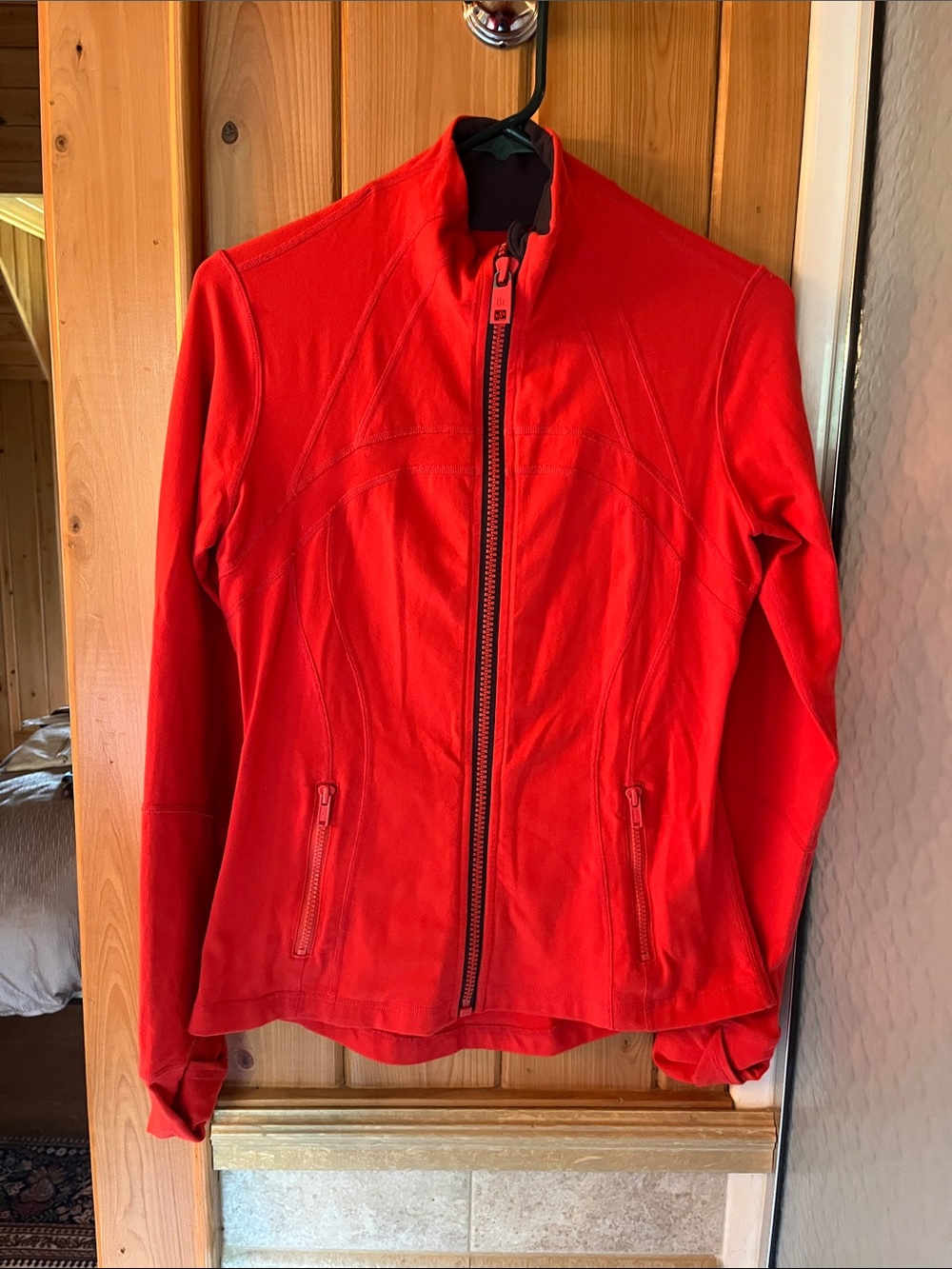 Lululemon athletically Orange Utility Zip Jacket
